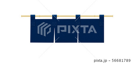 のれんのイラスト素材