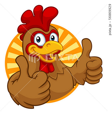 鶏 酉 鳥 キャラクターのイラスト素材