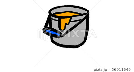 塗装 はけのイラスト素材