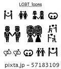 Lgbt Homosexual Gay Lesbian Icon Setのイラスト素材