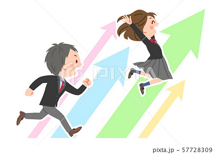 ステップアップのイラスト素材