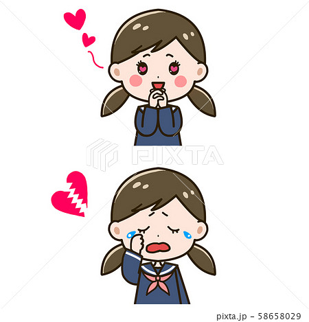 涙を拭くのイラスト素材