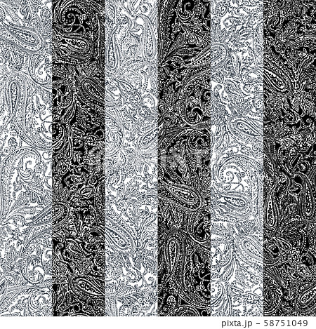 ペイズリー柄 壁紙の写真素材