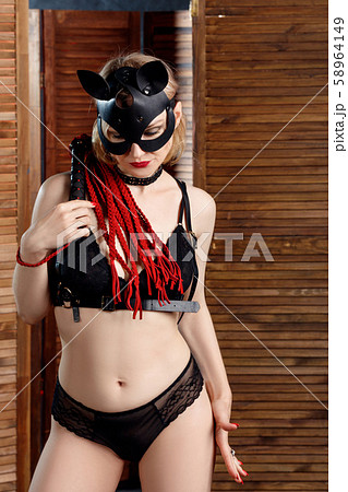 キャットウーマンの写真素材