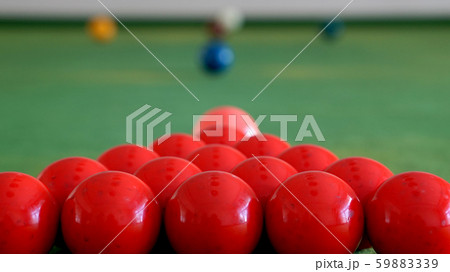 玉突き ゲームの写真素材