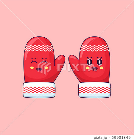 ミトンのイラスト素材