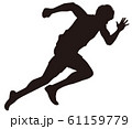 オリンピック競技 陸上女子走り 01のイラスト素材