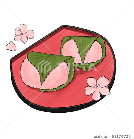 桜餅のイラスト素材