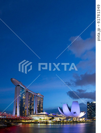 シンガポール街並みの写真素材