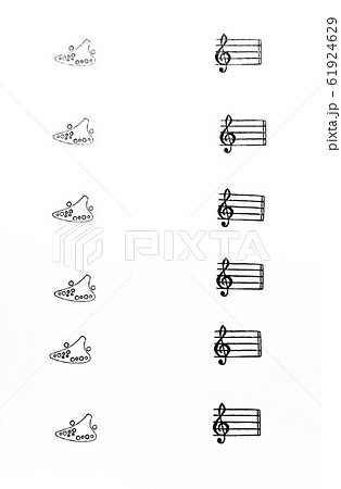 オカリナのイラスト素材集 ピクスタ