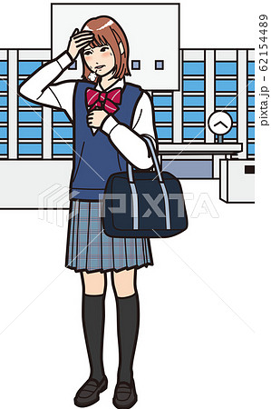 女子校のイラスト素材