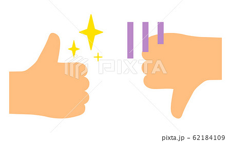 手 アイコン サイン バッドのイラスト素材
