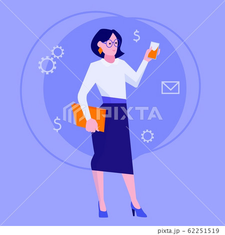 キャリアウーマン イラスト 挿絵 ビジネスウーマンのイラスト素材