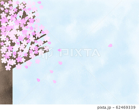 桜 花見 貼り絵 ソメイヨシノの写真素材