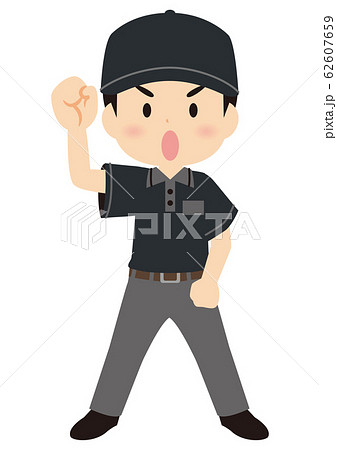 Baseball umpire time - Stock Illustration [73419246] - PIXTA