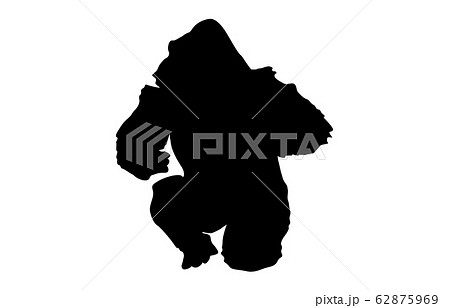ゴリラのイラスト素材集 ピクスタ