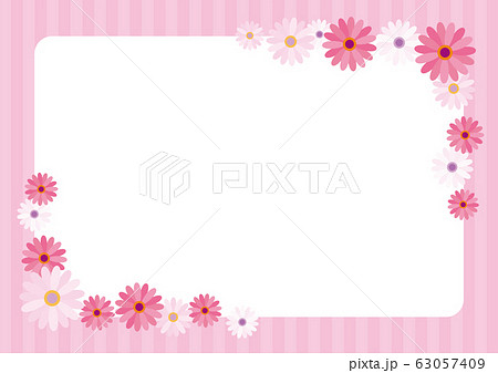 デイジー 背景 ピンク 花柄 可愛い花 イラスト花 カード 花のイラスト素材