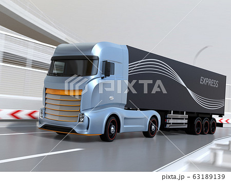 大型トラックのイラスト素材
