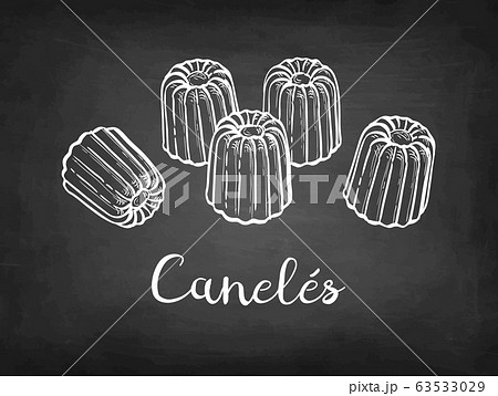 カヌレのイラスト素材