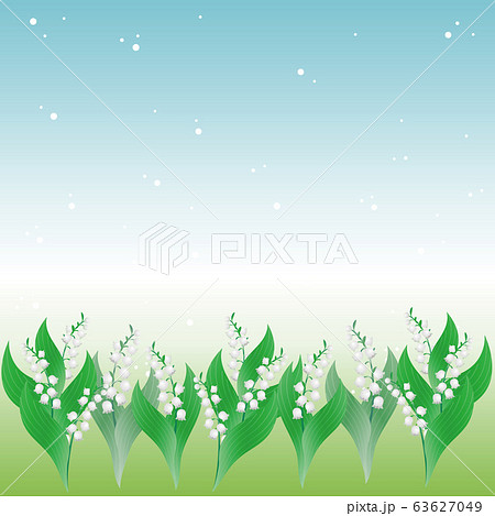 スズラン 花 すずらん きれいのイラスト素材 Pixta