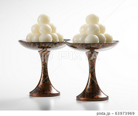 お供え 団子 お彼岸 だんごの写真素材