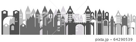 城 お城 建物 洋風のイラスト素材