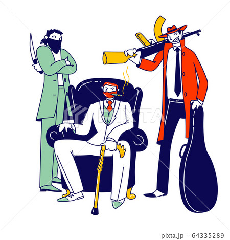 マフィアのイラスト素材
