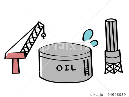 石油産出国のイラスト素材