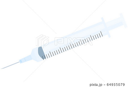 注射器 イラスト かわいい コピースペースの写真素材