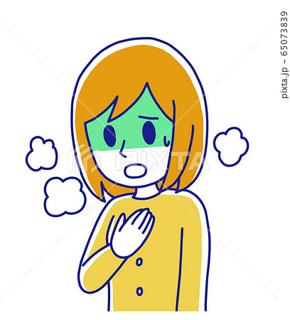 苦しいのイラスト素材