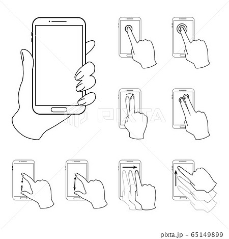ピンチオープンのイラスト素材