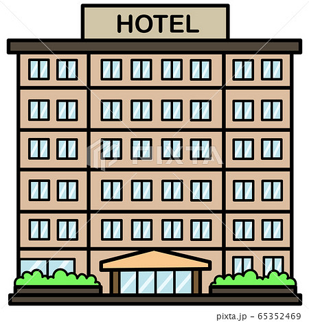 建物 ホテル リゾートホテル 宿泊施設 宿のイラスト素材 Pixta