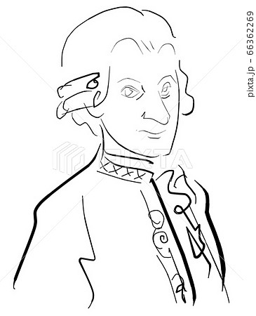 モーツァルトのイラスト素材