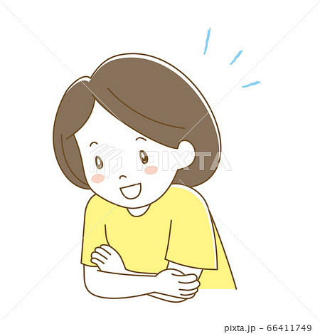 身を乗り出すのイラスト素材