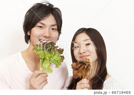 肉食系男子の写真素材