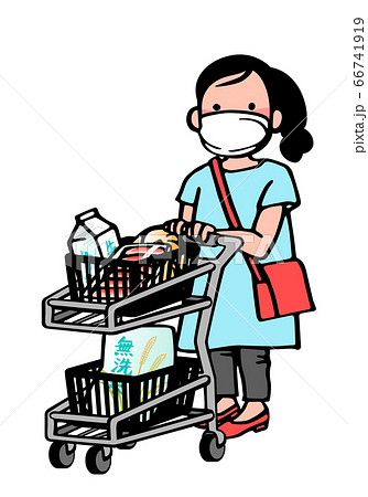 お買い物のイラスト素材