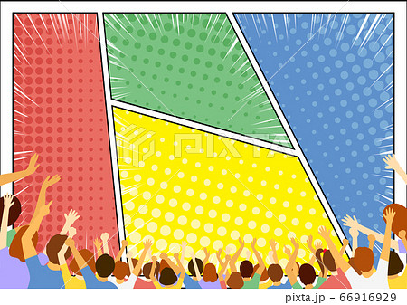 コマ割りのイラスト素材