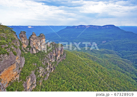 オーストラリア スリーシスターズ 風景の写真素材