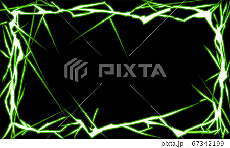 ベクター 稲妻 雷 かっこいいのイラスト素材