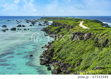 写真　風景　全紙サイズ　沖縄宮古島東平安名崎『翠玉のかなた』 写真 風景 全紙サイズ 沖縄宮古島東平安名崎『翠玉のかなた