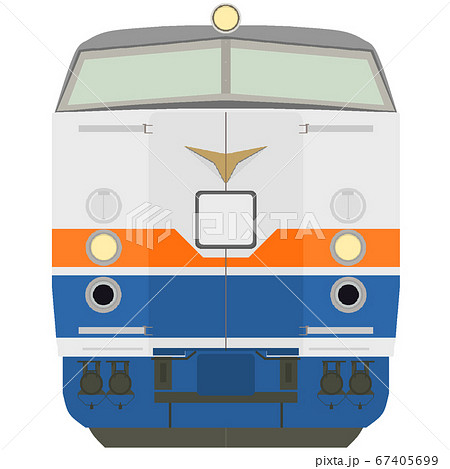 電車 正面 列車のイラスト素材