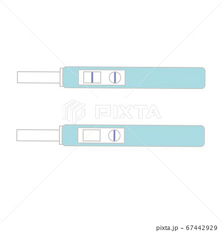 妊娠検査薬 調べる 不妊治療 陰性反応のイラスト素材