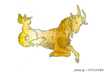 星座 山羊座 イラスト ヤギのイラスト素材