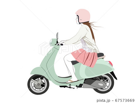 原付 スクーターのイラスト素材集 ピクスタ