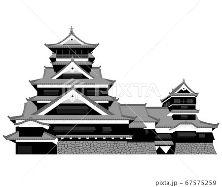 熊本城のイラスト素材集 ピクスタ