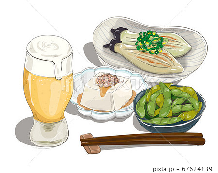 おつまみのイラスト素材