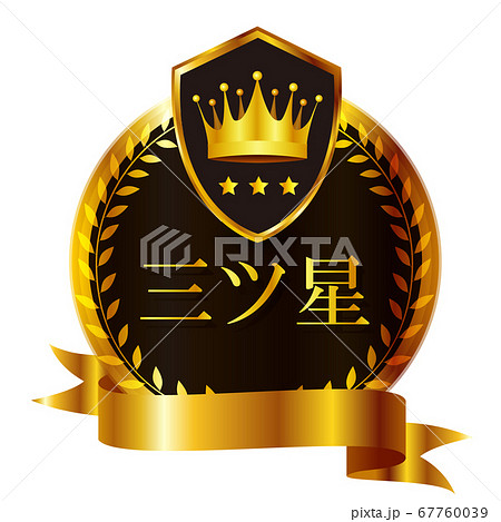 エンブレム　王冠　リボン　アイコン