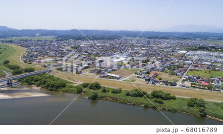 風景 街並み 空撮 宮城の写真素材 - PIXTA