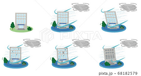 台風 嵐のイラスト素材集 ピクスタ