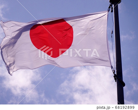 国旗 旗 祝日 祭日の写真素材